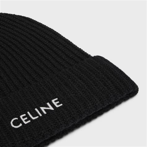 celine heritage cashmere beanie black|Celine Heritage Cashmere Beanie .